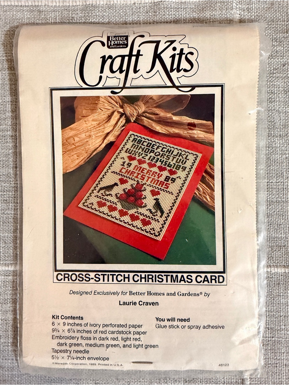 Cross-Stitch Christmas Card Craft Kit